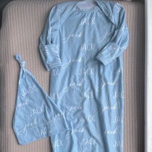 Jack Name Newborn Gown Outfit